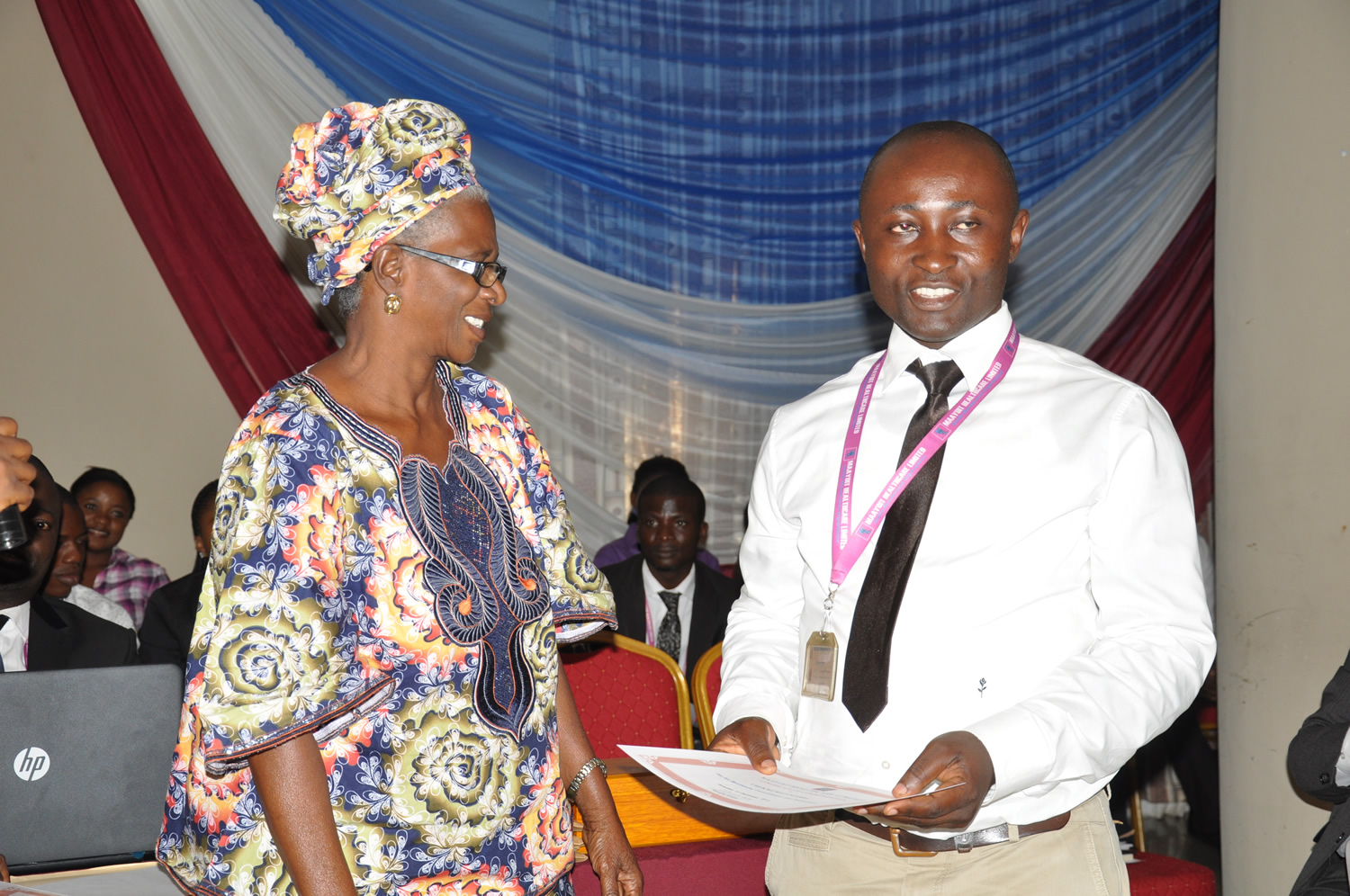 Chukwuma Onuohah getting his commendation award - Maayoit Healthcare ...